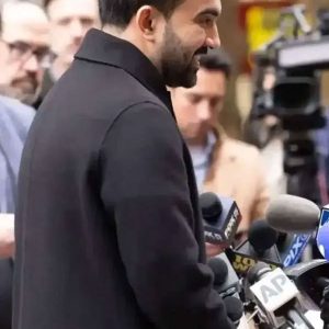Zohran Mamdani New York City Black Coat